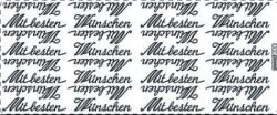 Ziersticker Mit besten Wnschen gold 200